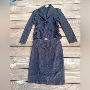 Feraud black 2 piece skirt set size S
